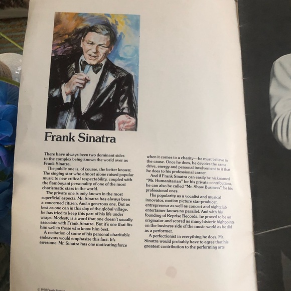 Vintage 40year Old FRANK SINATRA Collector Program - Picture 5 of 16
